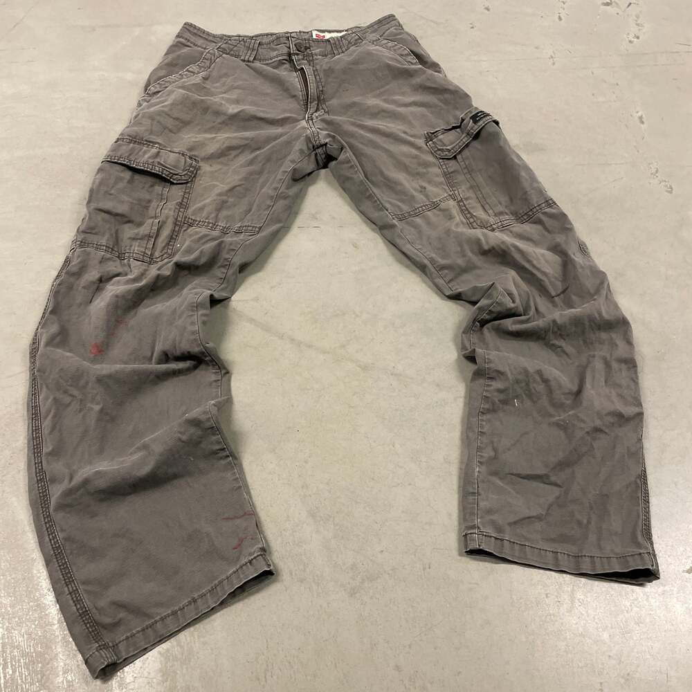 vintage paint splatter baggy wrangler cargo pants 30x32